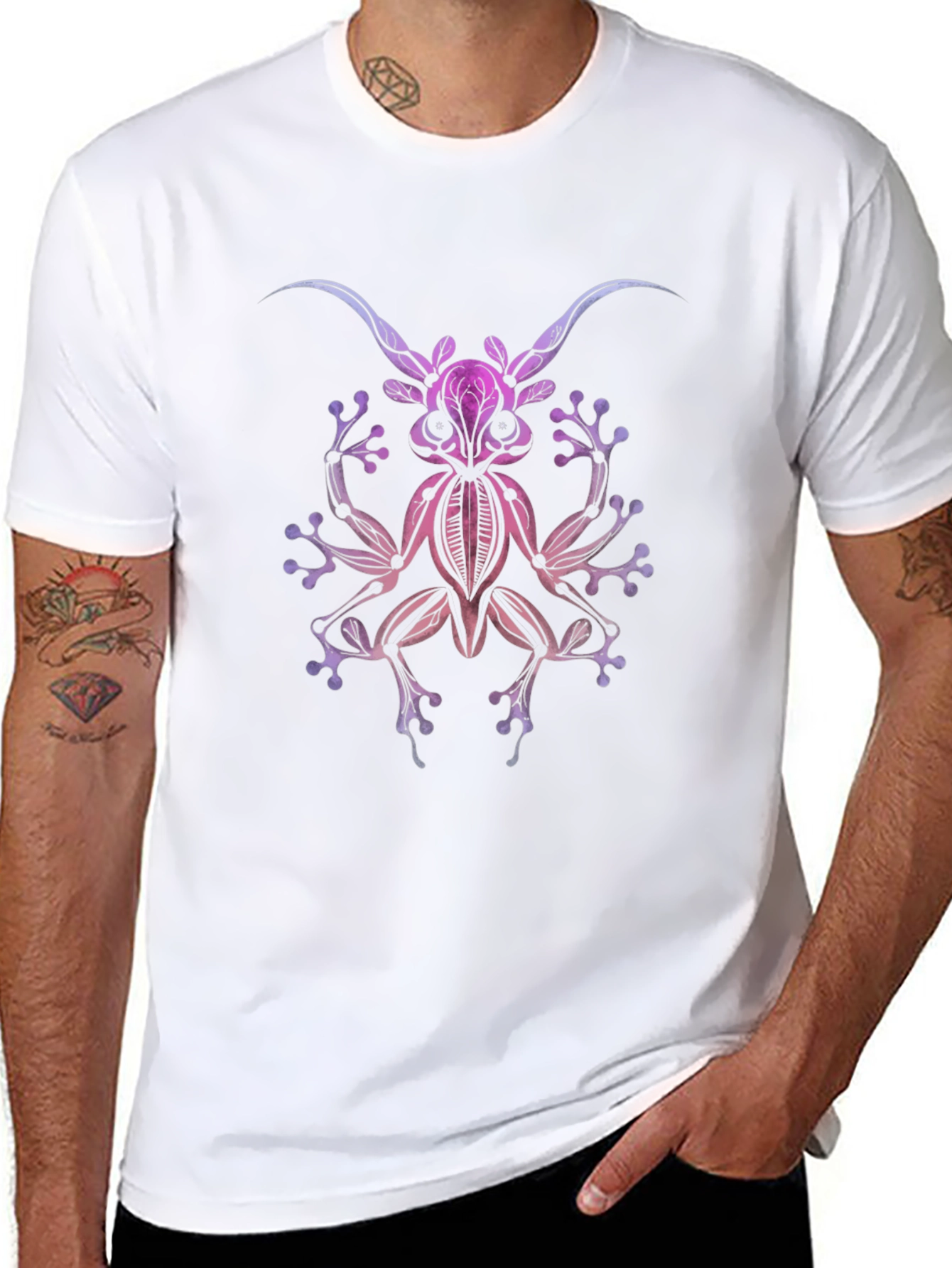 Abstract Frog Graphic T-Shirt - Unique Design