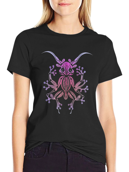 Abstract Frog Graphic T-Shirt - Unique Design