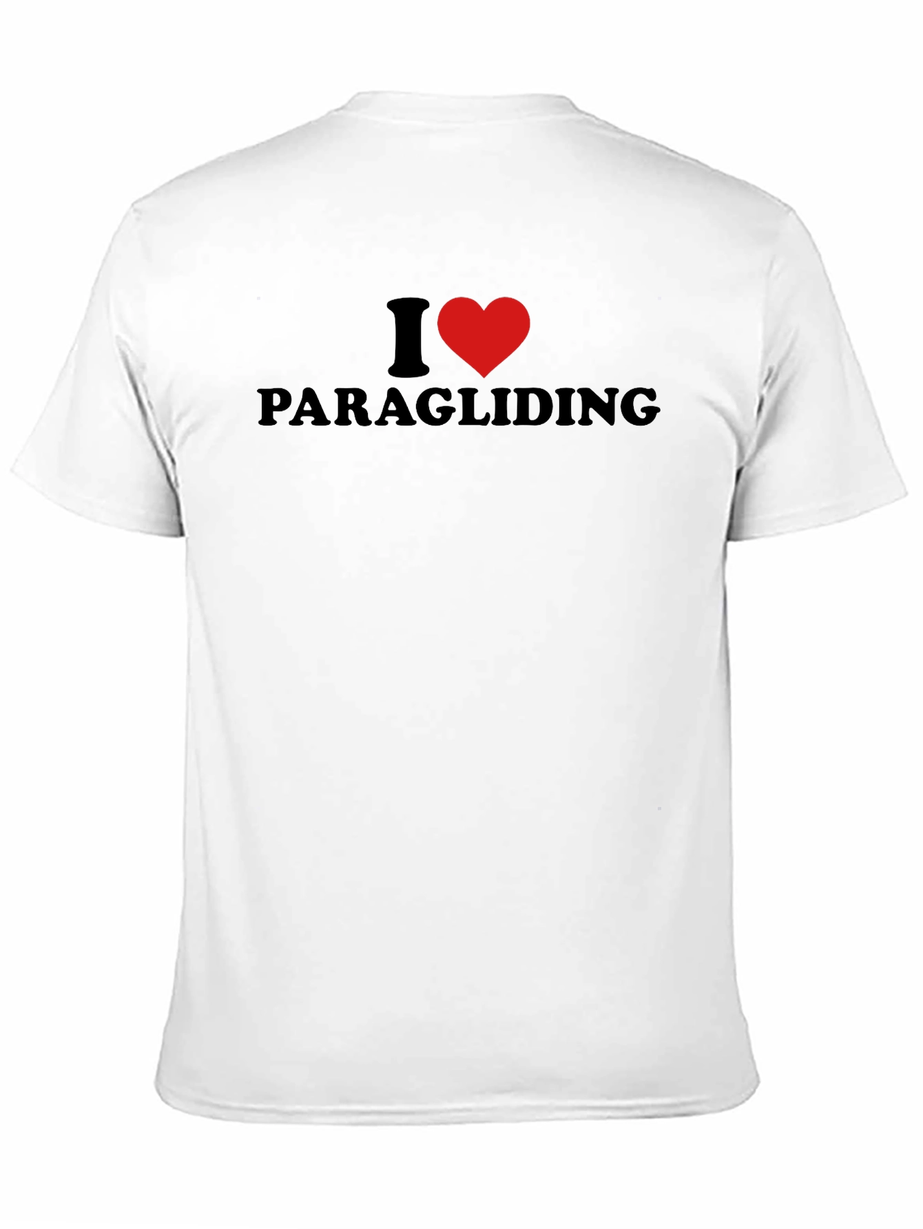 I Heart Paragliding Black T-Shirt