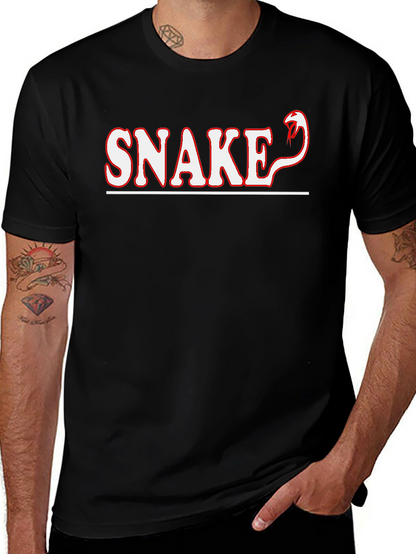 Cool Snake Graphic Tee - Trendy Animal Print Shirt