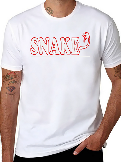 Cool Snake Graphic Tee - Trendy Animal Print Shirt