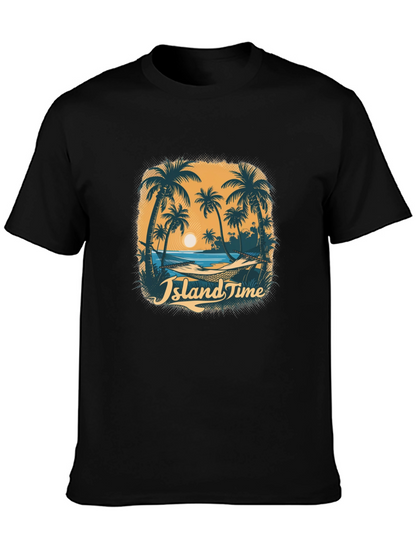 Island Time Graphic Tee - Tropical Vibe T-Shirt