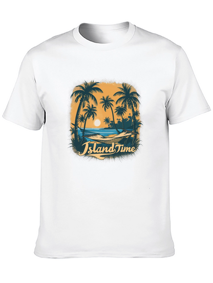 Island Time Graphic Tee - Tropical Vibe T-Shirt