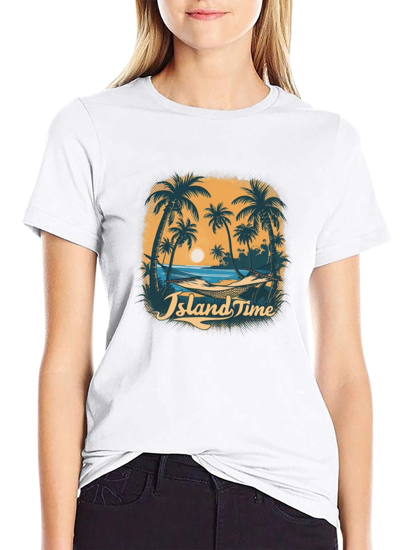 Island Time Graphic Tee - Tropical Vibe T-Shirt