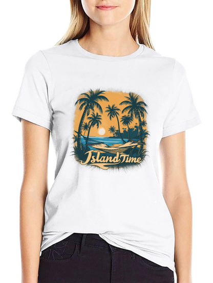 Island Time Graphic Tee - Tropical Vibe T-Shirt