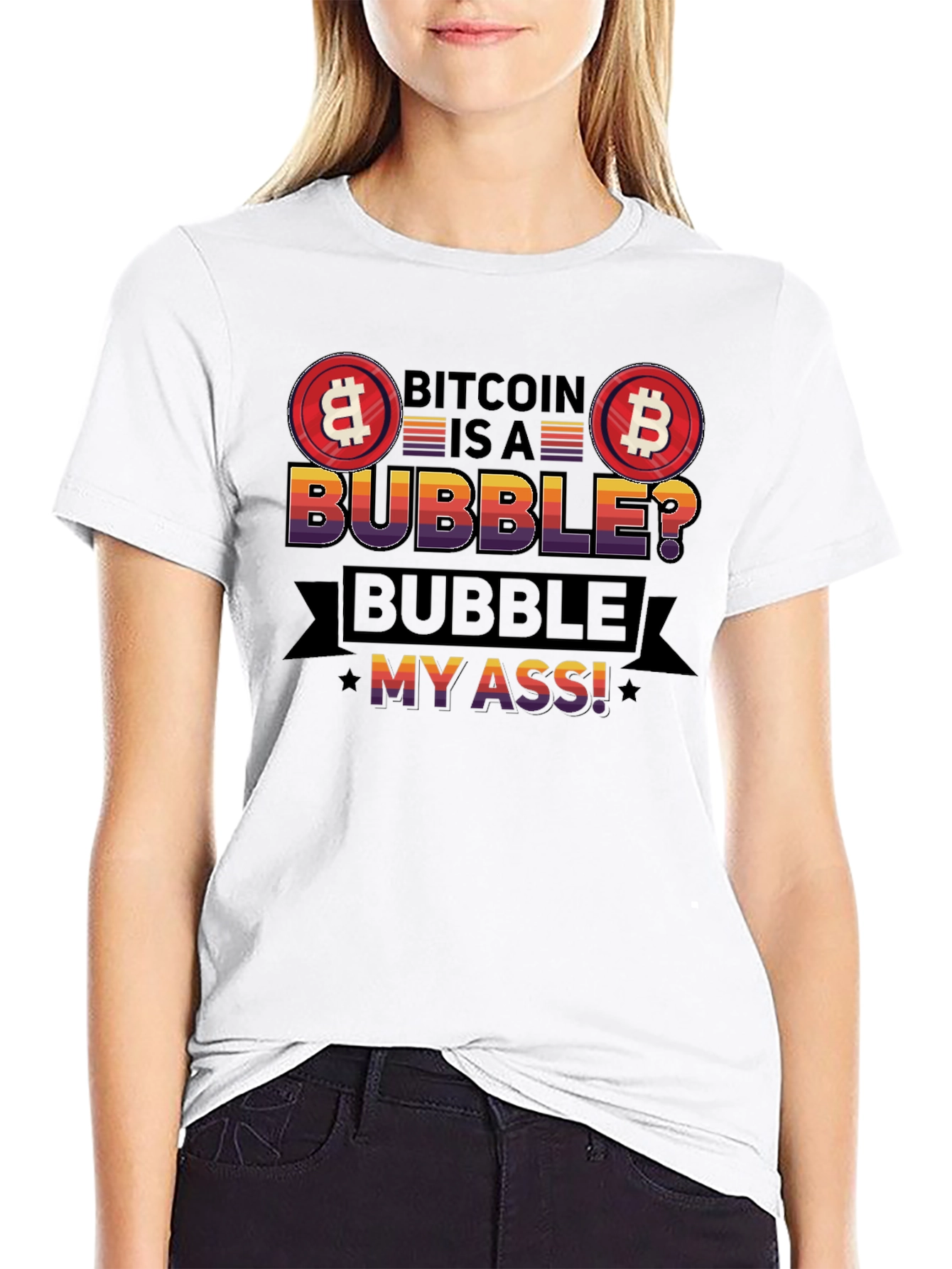 Bitcoin Bubble T-Shirt - Crypto Humor Tee