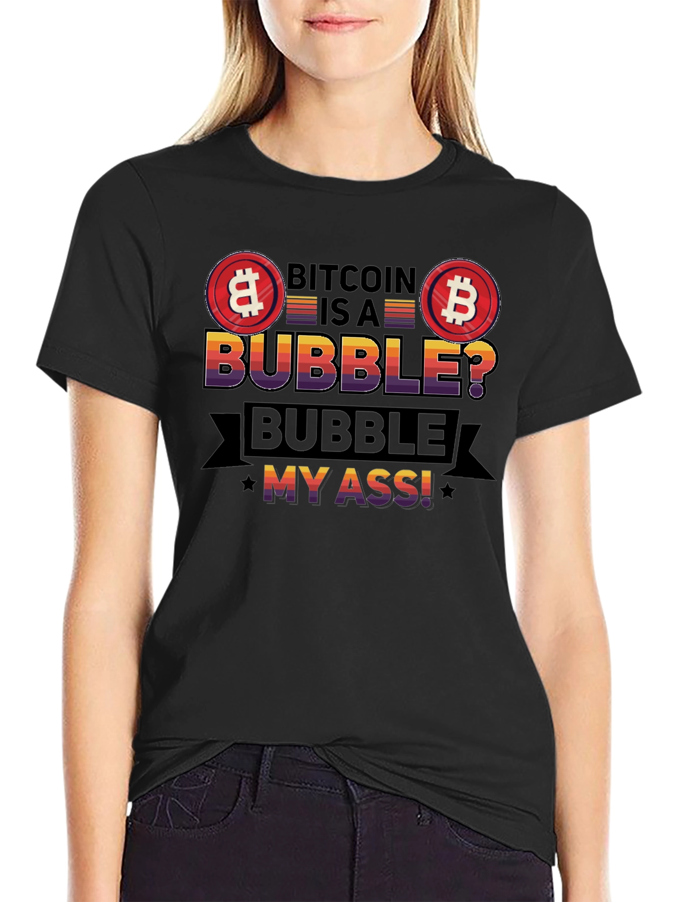 Bitcoin Bubble T-Shirt - Crypto Humor Tee