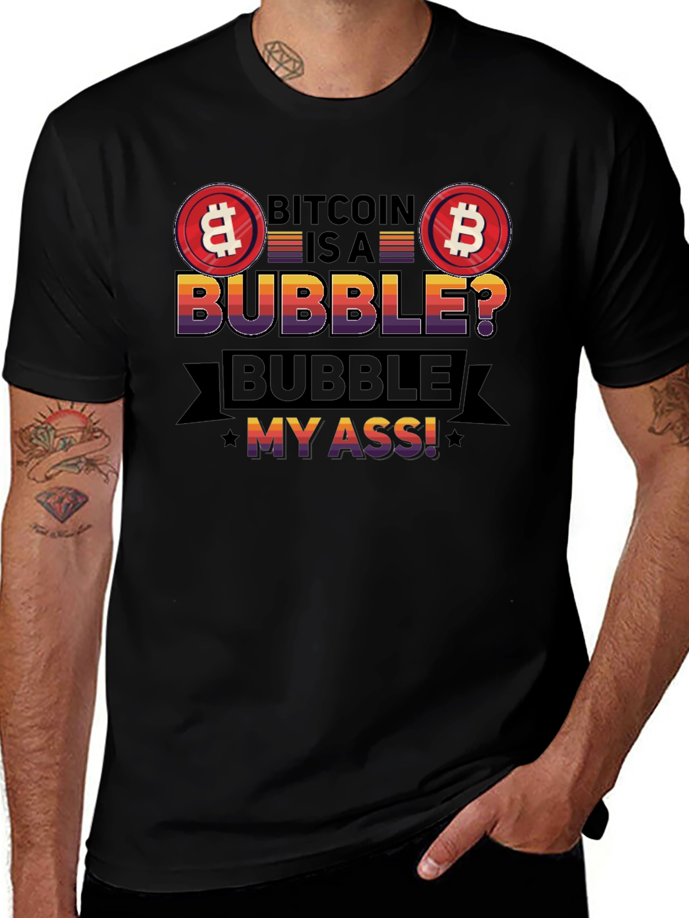 Bitcoin Bubble T-Shirt - Crypto Humor Tee