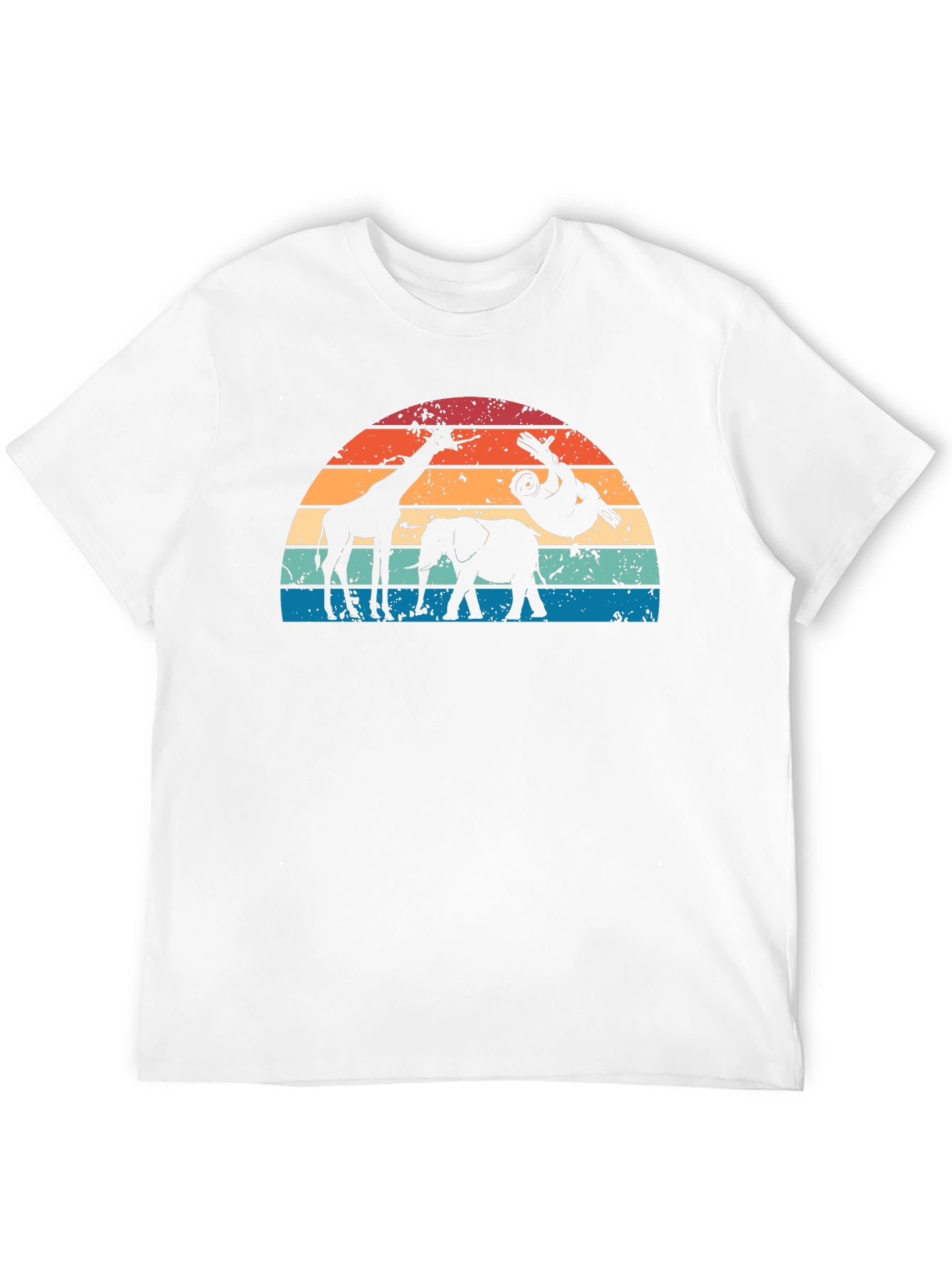 Retro Animal Sunset Graphic T-Shirt