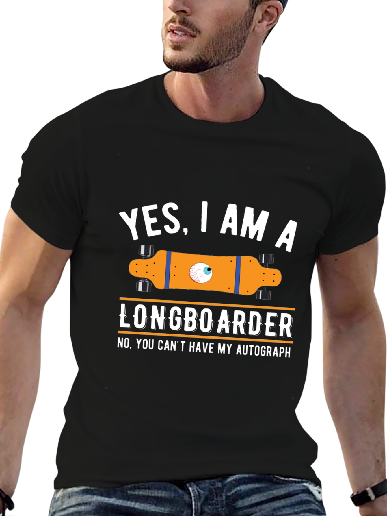 Funny Longboarder T-Shirt - Yes I am a Longboarder!