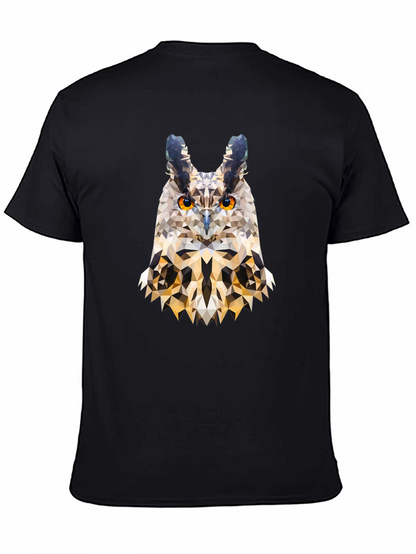Geometric Owl T-Shirt - Modern Art Tee