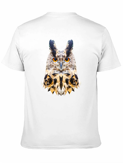 Geometric Owl T-Shirt - Modern Art Tee