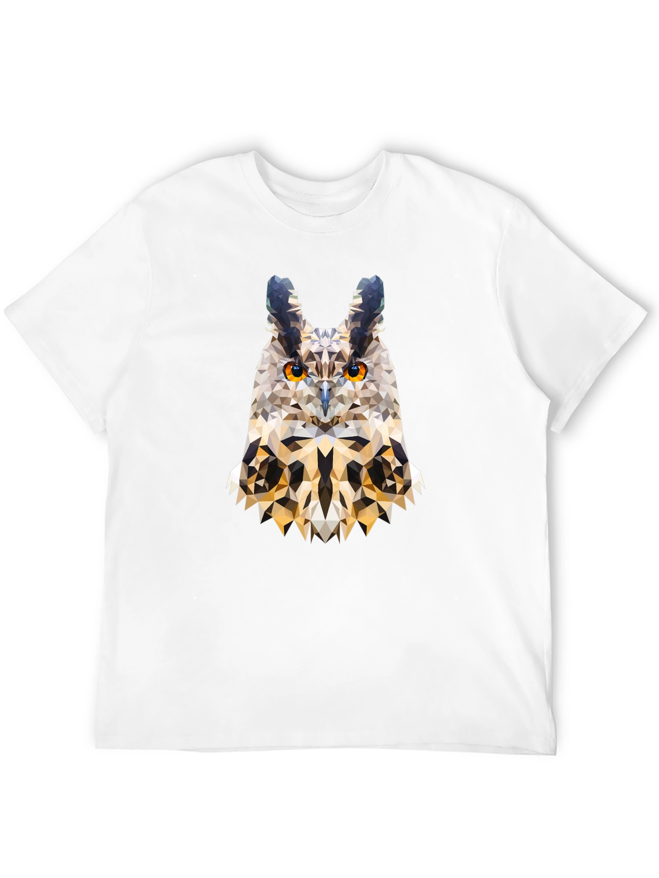 Geometric Owl T-Shirt - Modern Art Tee