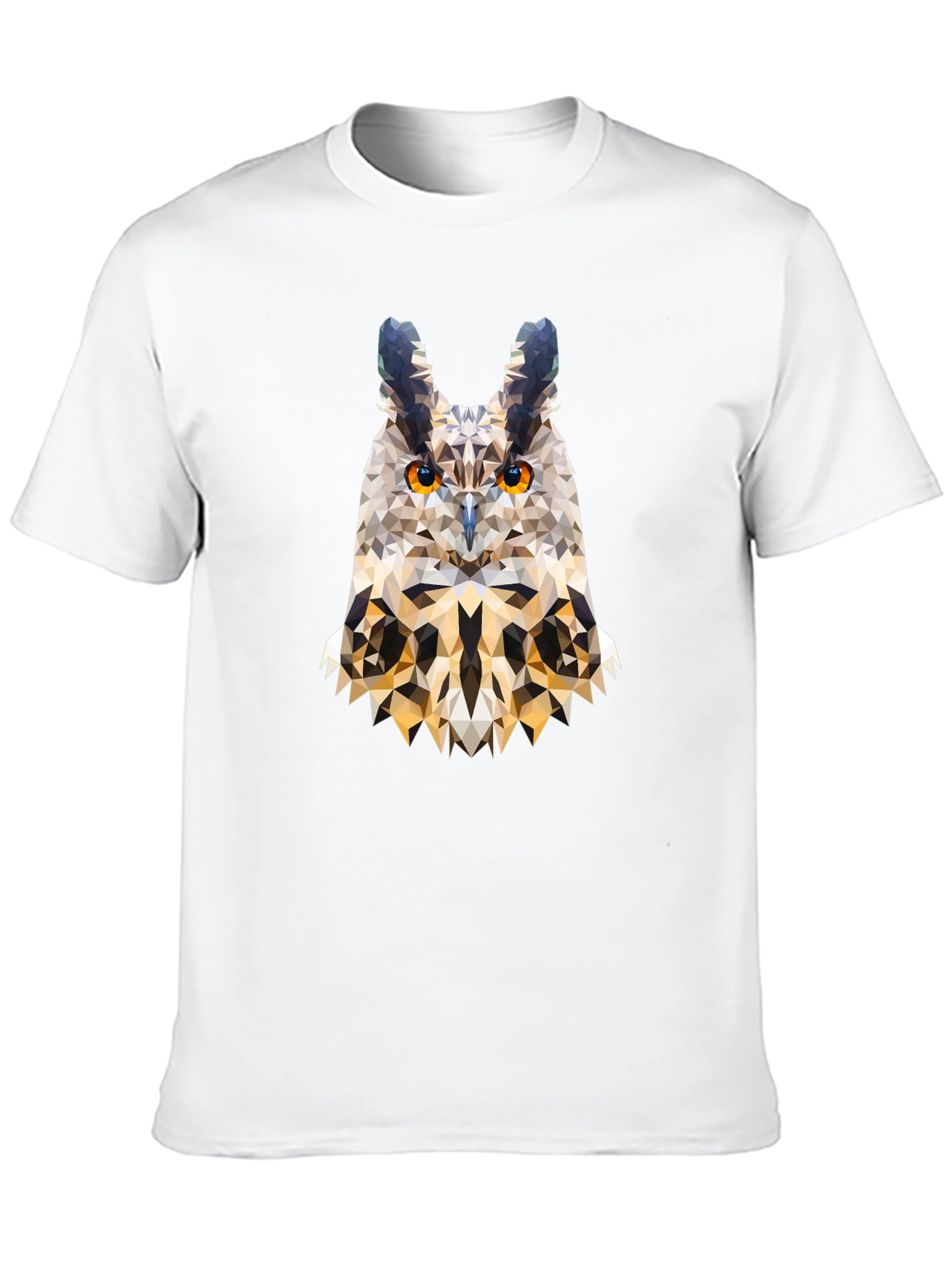 Geometric Owl T-Shirt - Modern Art Tee