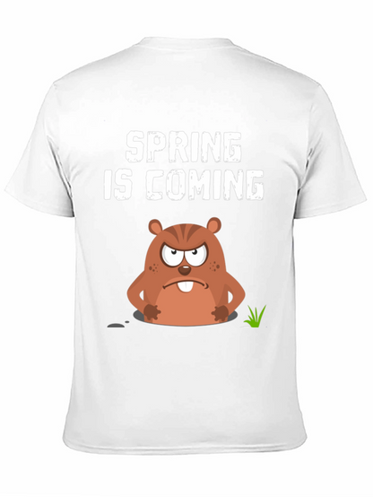 Spring is Coming Groundhog Day Graphic Tee