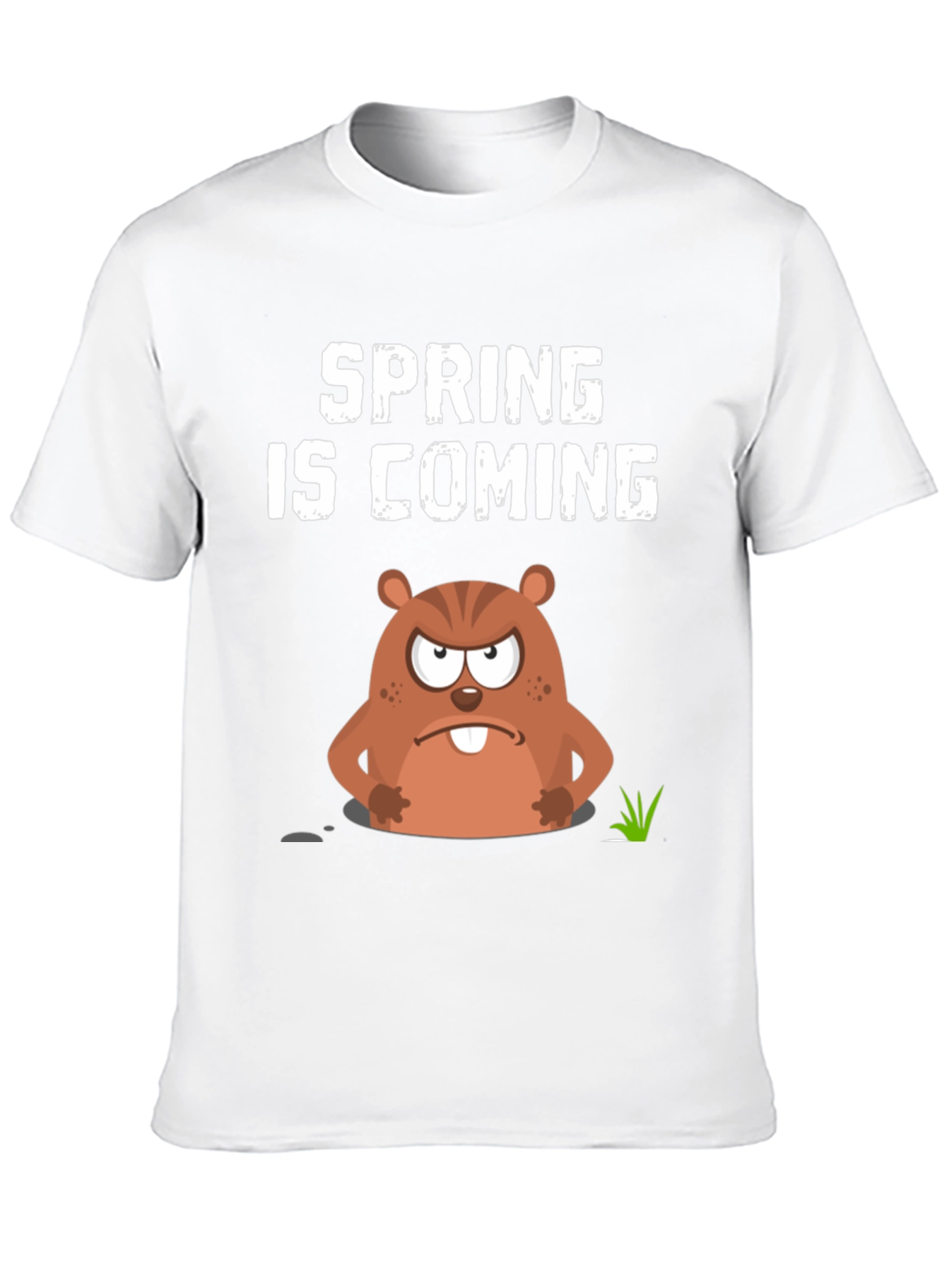Spring is Coming Groundhog Day Graphic Tee