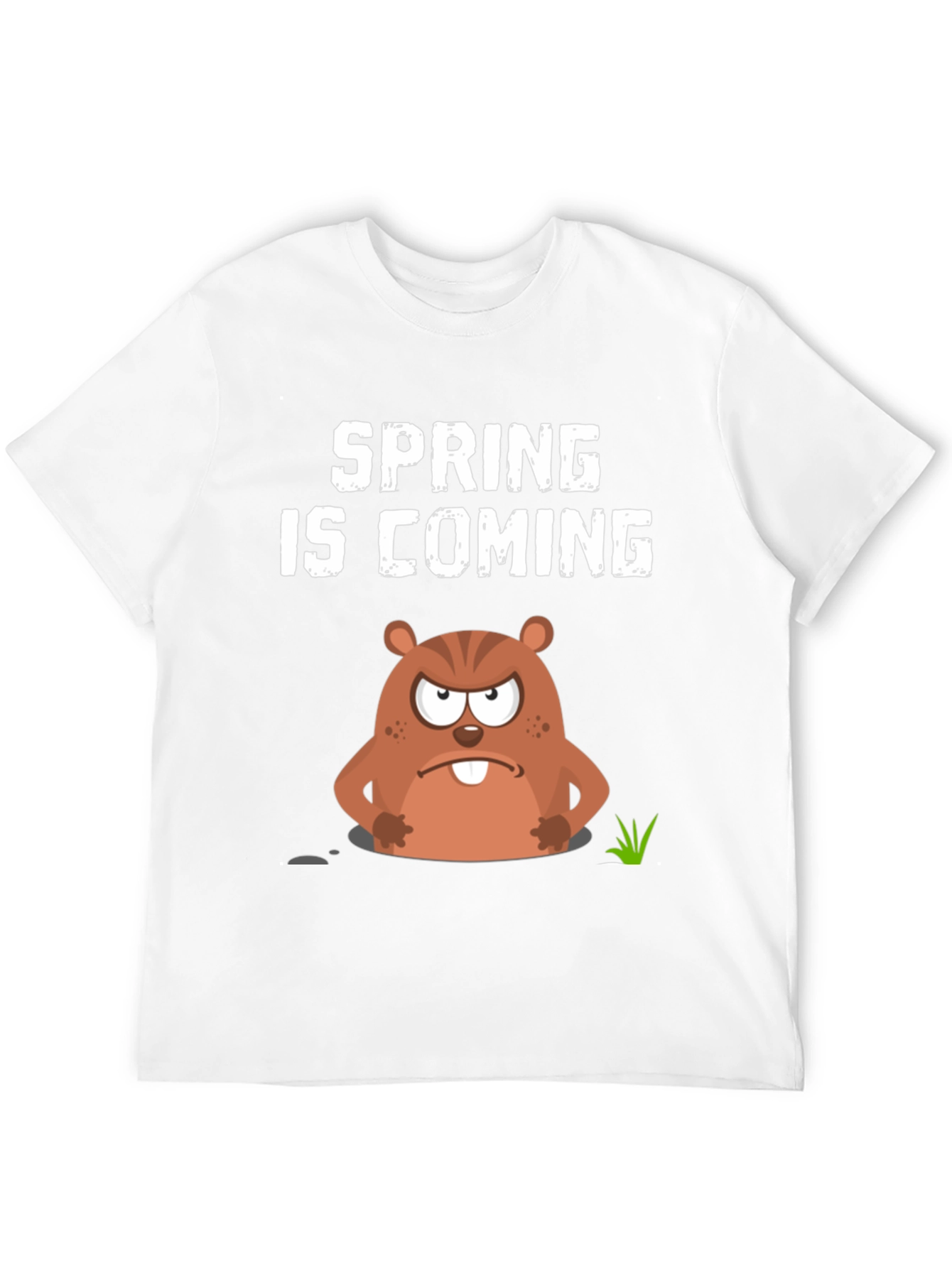 Spring is Coming Groundhog Day Graphic Tee
