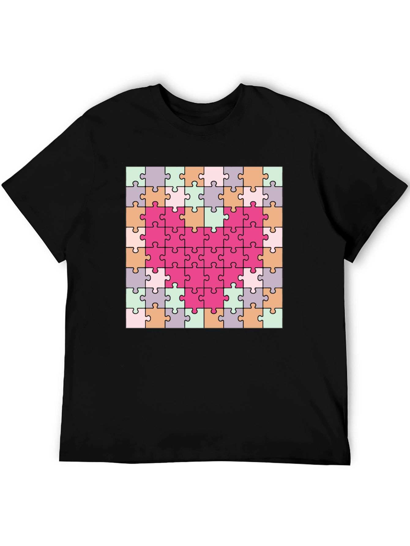 Heart Puzzle Piece T-Shirt - Romantic & Fun