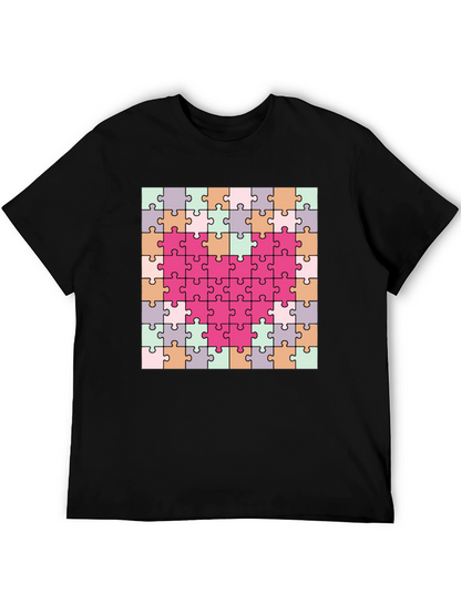 Heart Puzzle Piece T-Shirt - Romantic & Fun