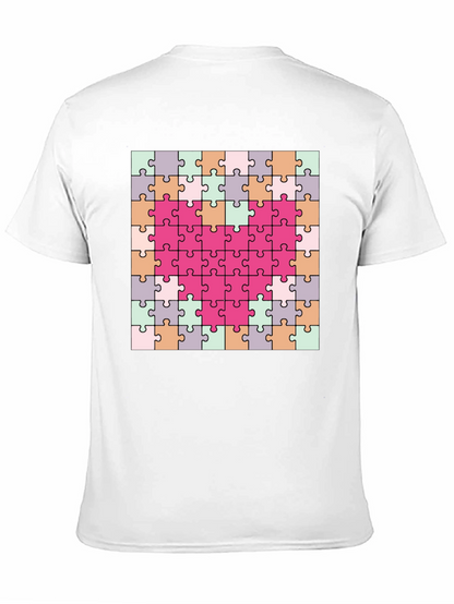 Heart Puzzle Piece T-Shirt - Romantic & Fun