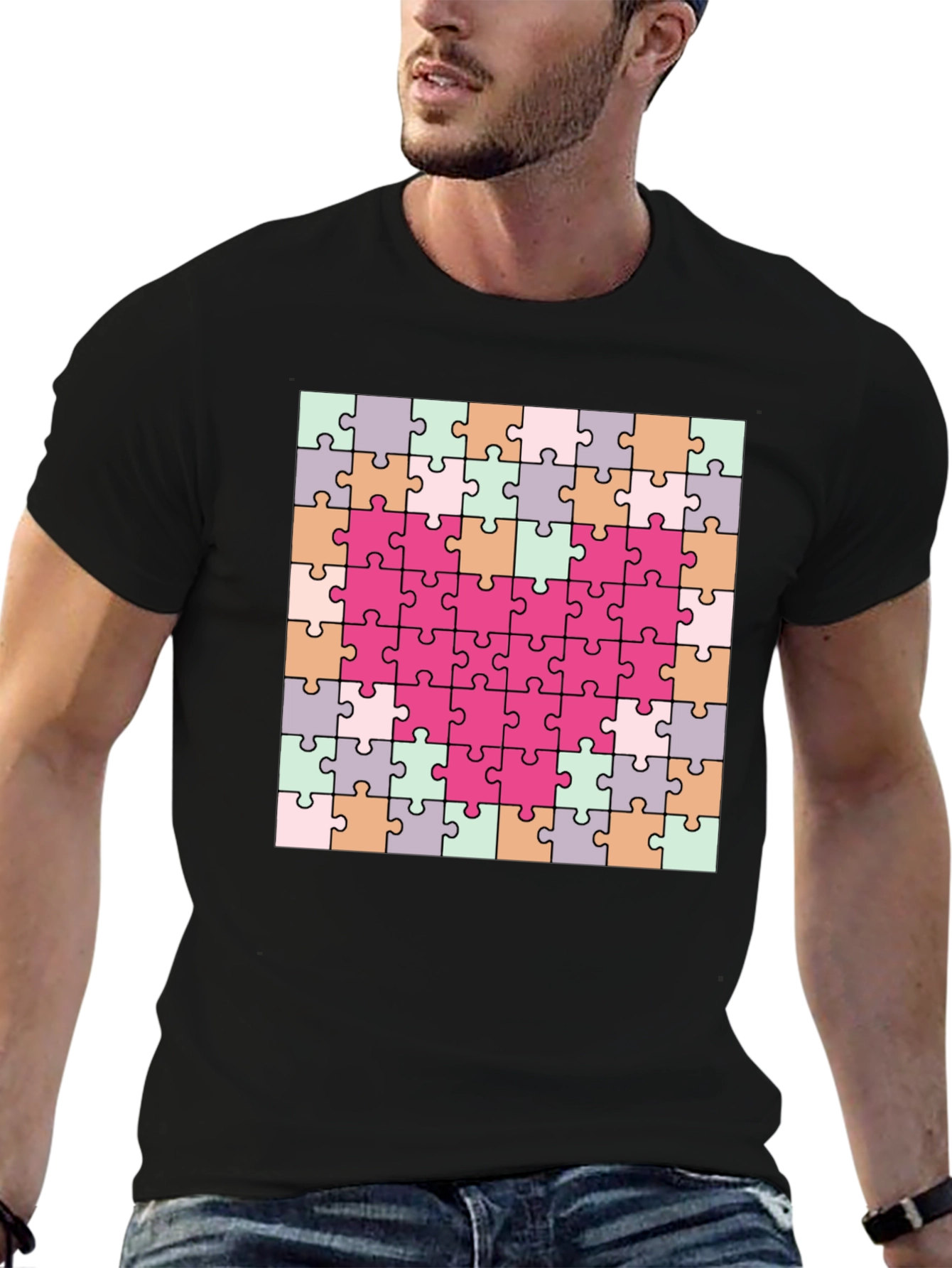 Heart Puzzle Piece T-Shirt - Romantic & Fun