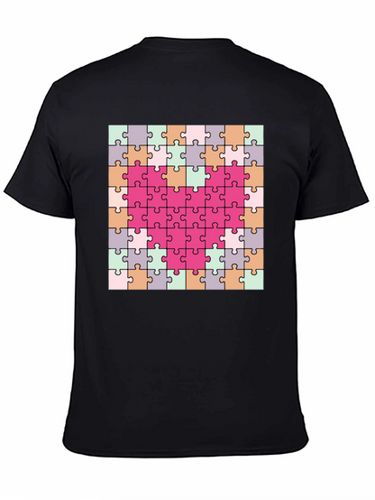 Heart Puzzle Piece T-Shirt - Romantic & Fun