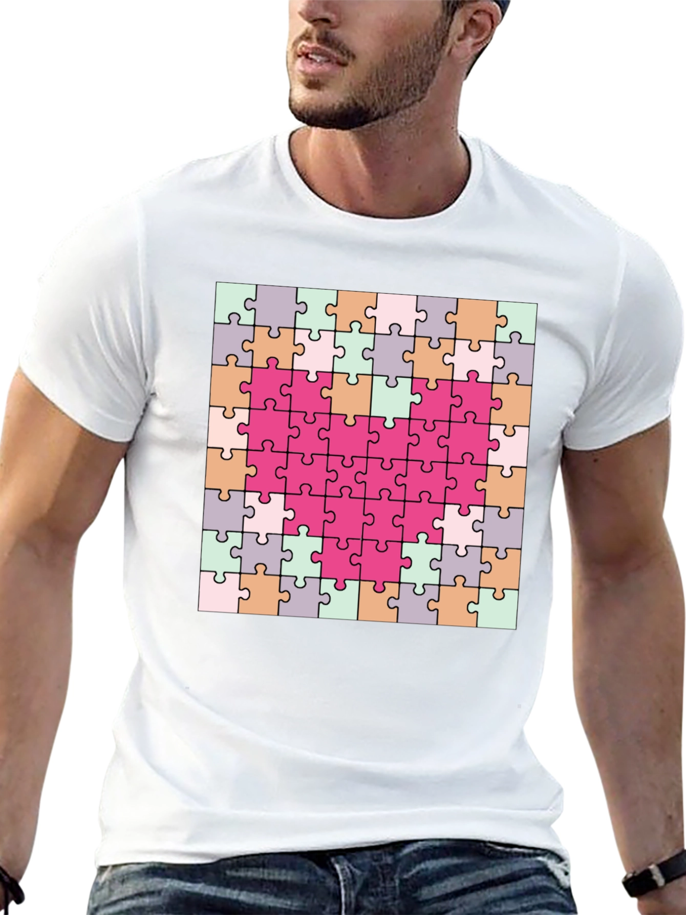 Heart Puzzle Piece T-Shirt - Romantic & Fun