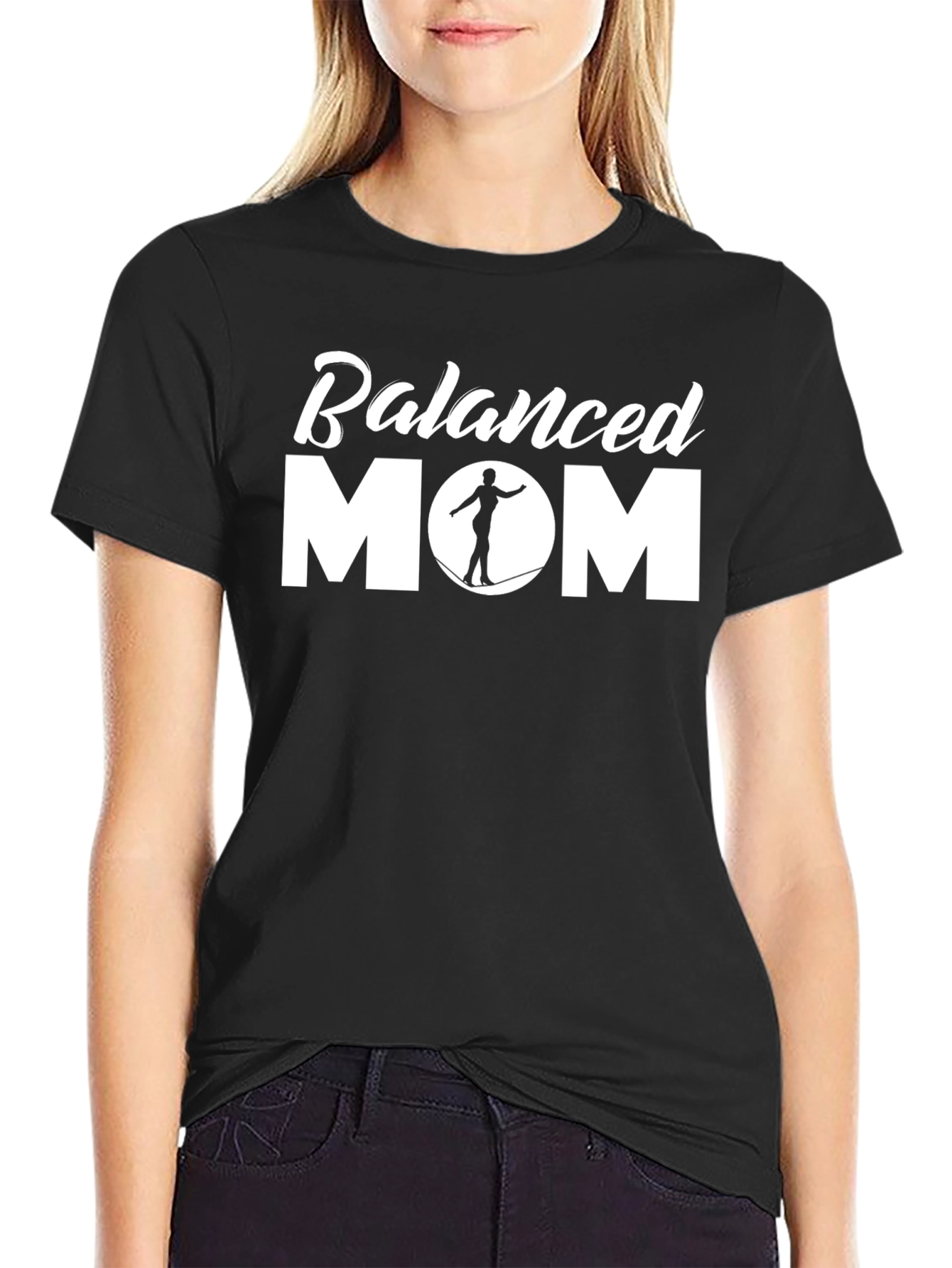 Balanced Mom Black T-Shirt