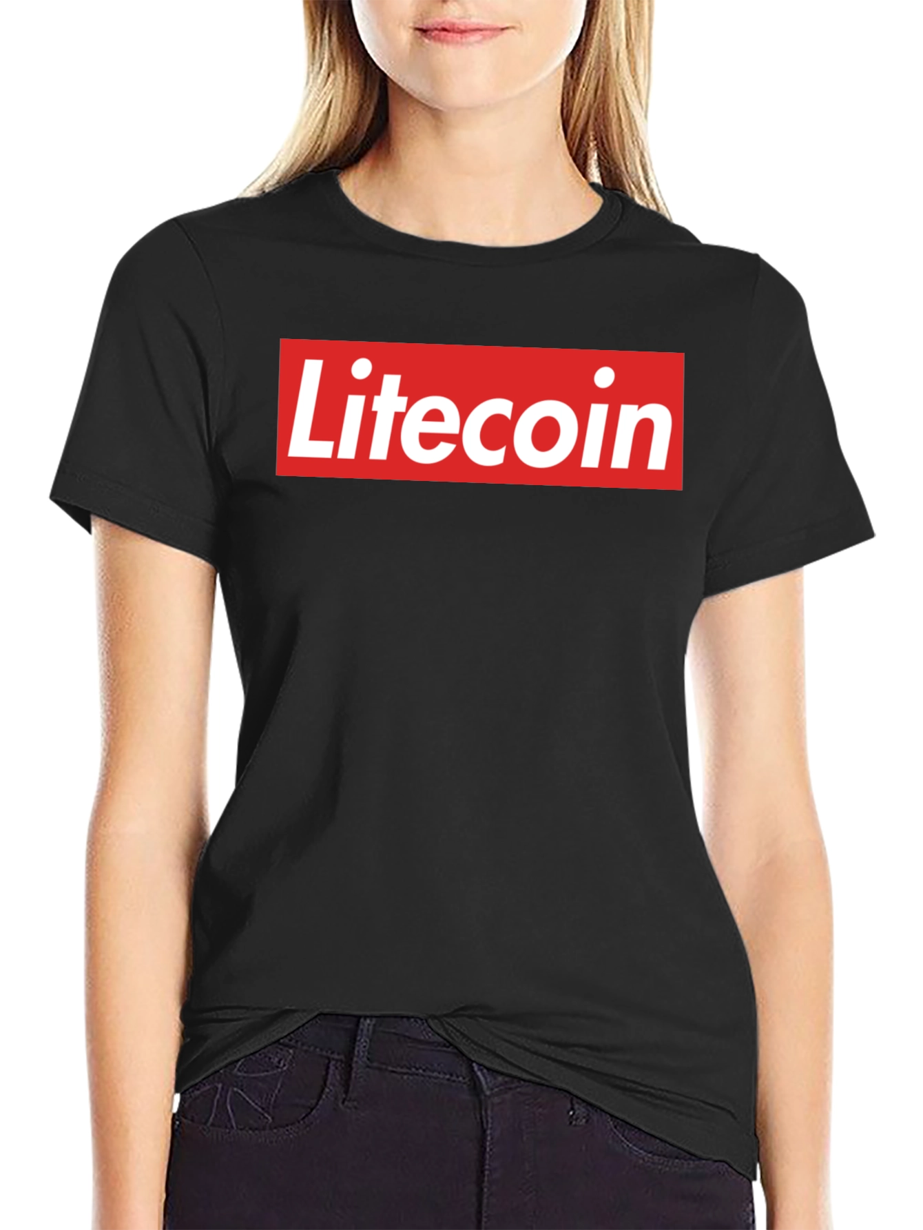 Litecoin Logo Graphic Tee - Crypto Fan T-Shirt