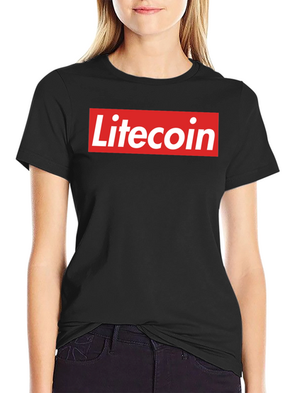 Litecoin Logo Graphic Tee - Crypto Fan T-Shirt