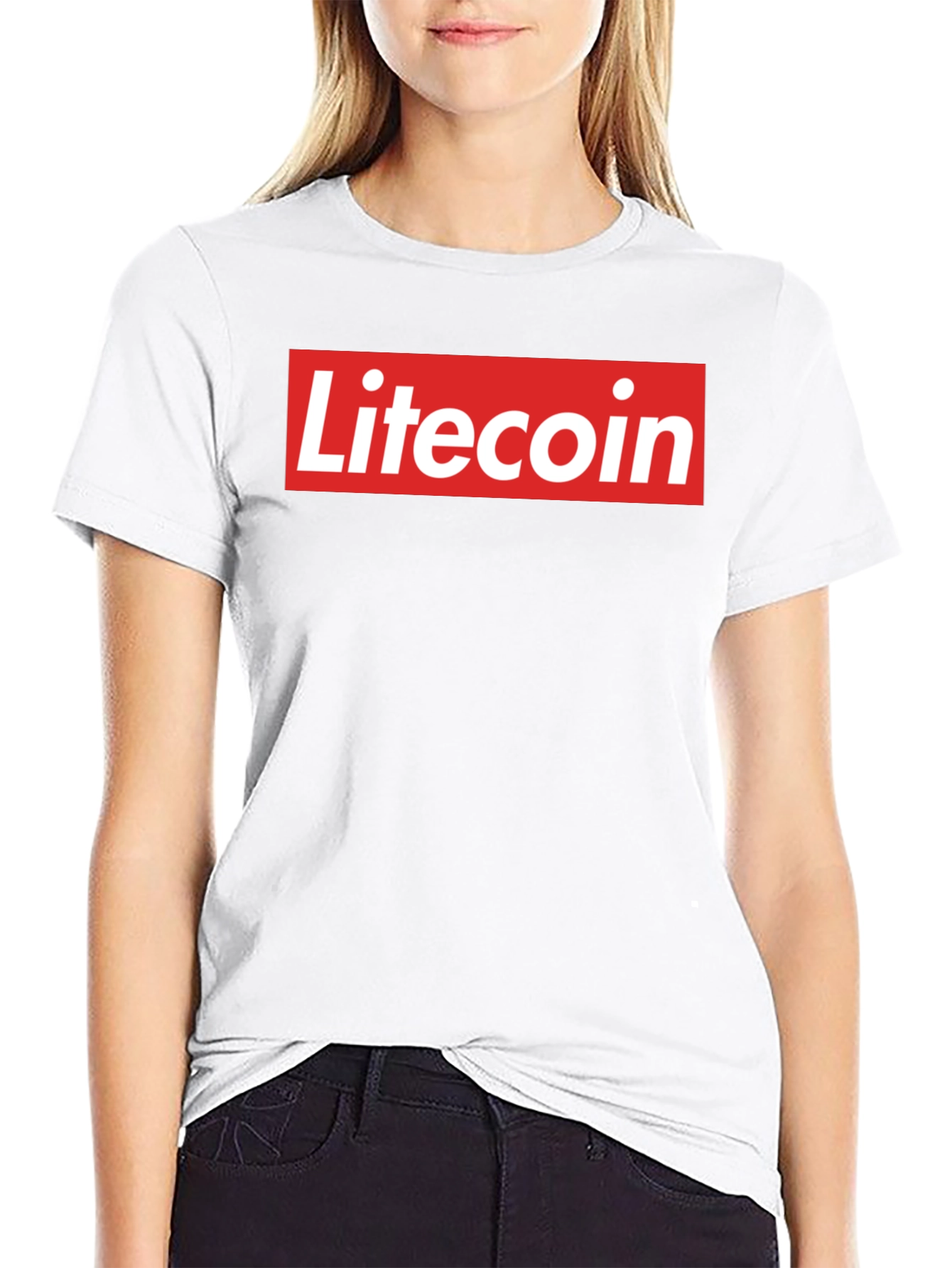 Litecoin Logo Graphic Tee - Crypto Fan T-Shirt