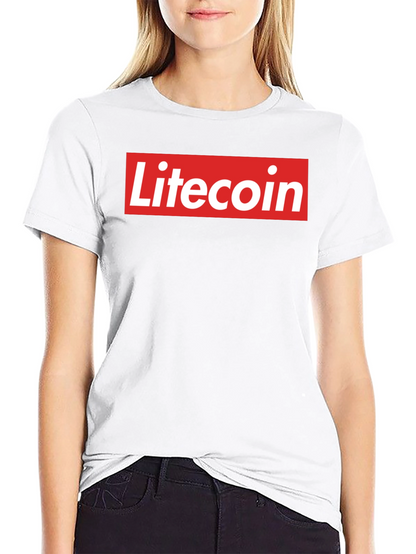 Litecoin Logo Graphic Tee - Crypto Fan T-Shirt