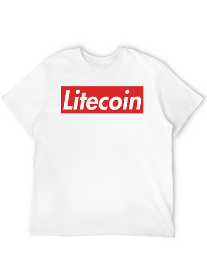 Litecoin Logo Graphic Tee - Crypto Fan T-Shirt