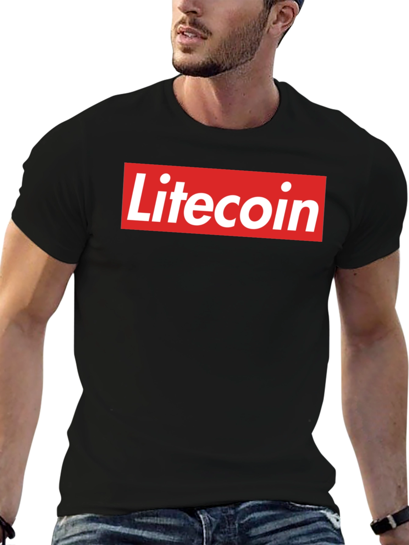 Litecoin Logo Graphic Tee - Crypto Fan T-Shirt