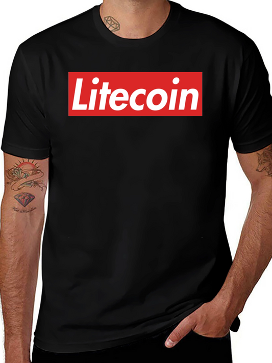 Litecoin Logo Graphic Tee - Crypto Fan T-Shirt