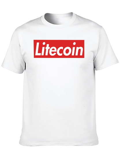 Litecoin Logo Graphic Tee - Crypto Fan T-Shirt