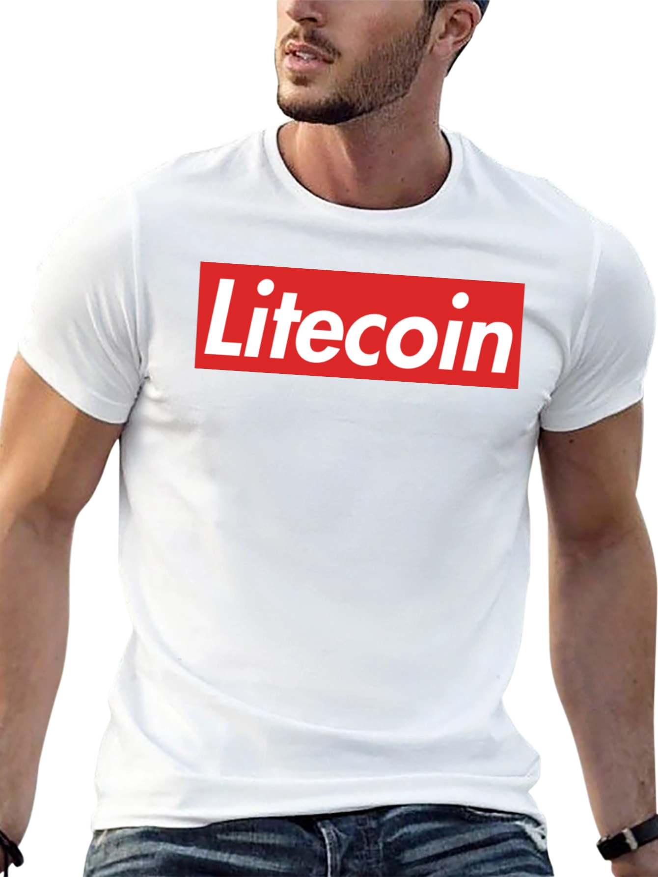 Litecoin Logo Graphic Tee - Crypto Fan T-Shirt
