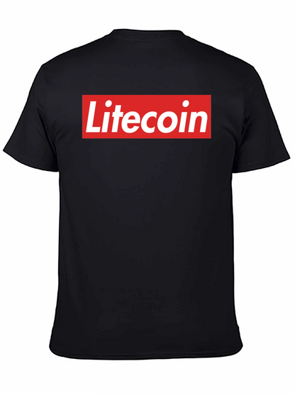 Litecoin Logo Graphic Tee - Crypto Fan T-Shirt