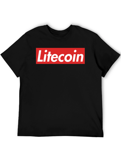 Litecoin Logo Graphic Tee - Crypto Fan T-Shirt