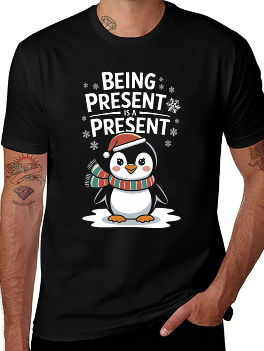 Festive Penguin Holiday T-Shirt
