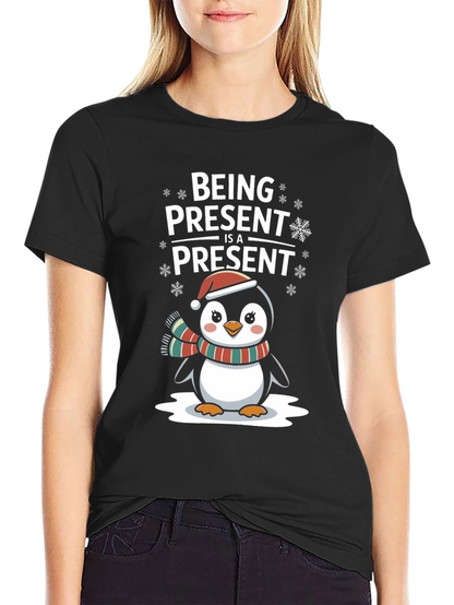 Festive Penguin Holiday T-Shirt