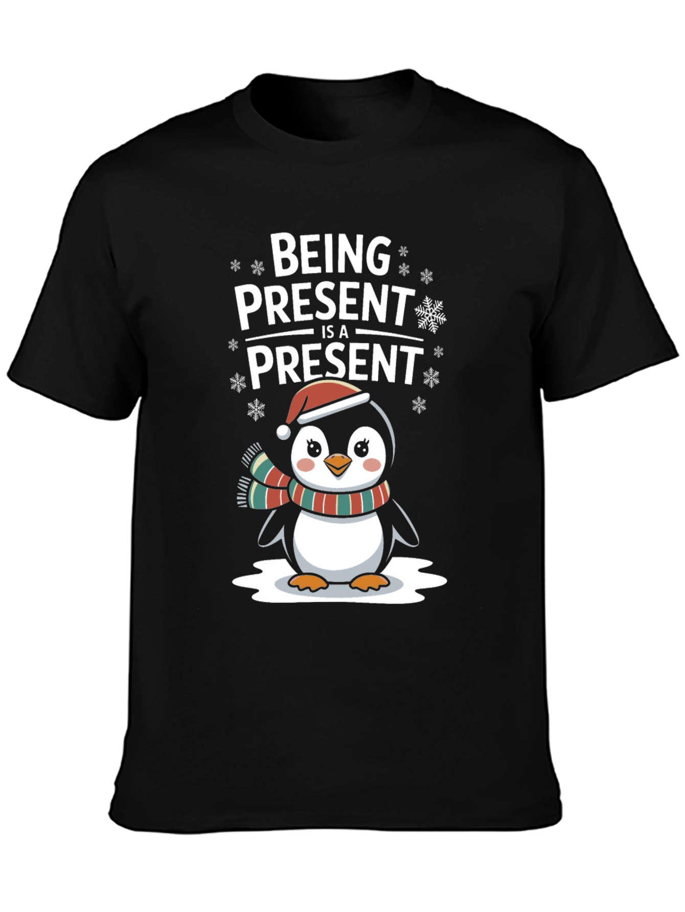 Festive Penguin Holiday T-Shirt