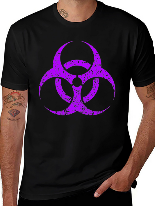 Biohazard Symbol Graphic T-Shirt