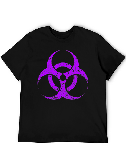 Biohazard Symbol Graphic T-Shirt