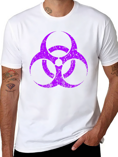 Biohazard Symbol Graphic T-Shirt
