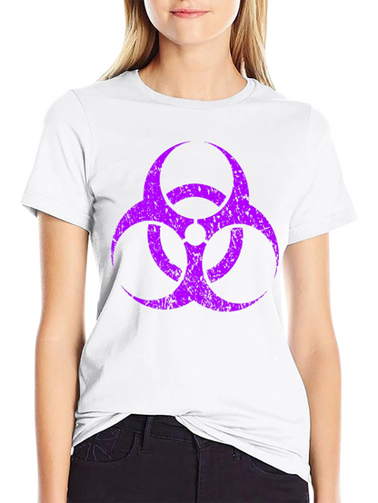 Biohazard Symbol Graphic T-Shirt