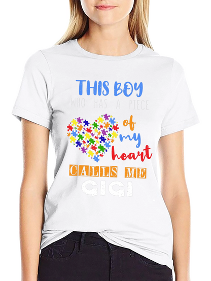 Autism Awareness This Boy Calls Me Cici T-Shirt