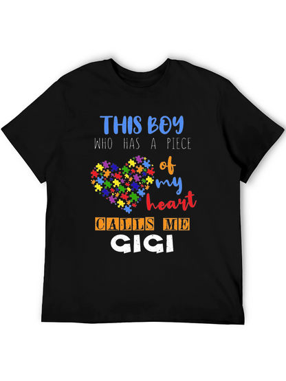 Autism Awareness This Boy Calls Me Cici T-Shirt