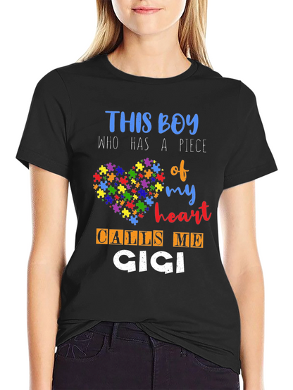 Autism Awareness This Boy Calls Me Cici T-Shirt