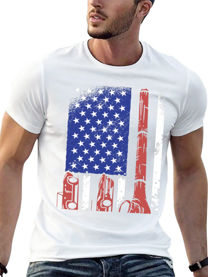 American Flag Welder T-Shirt